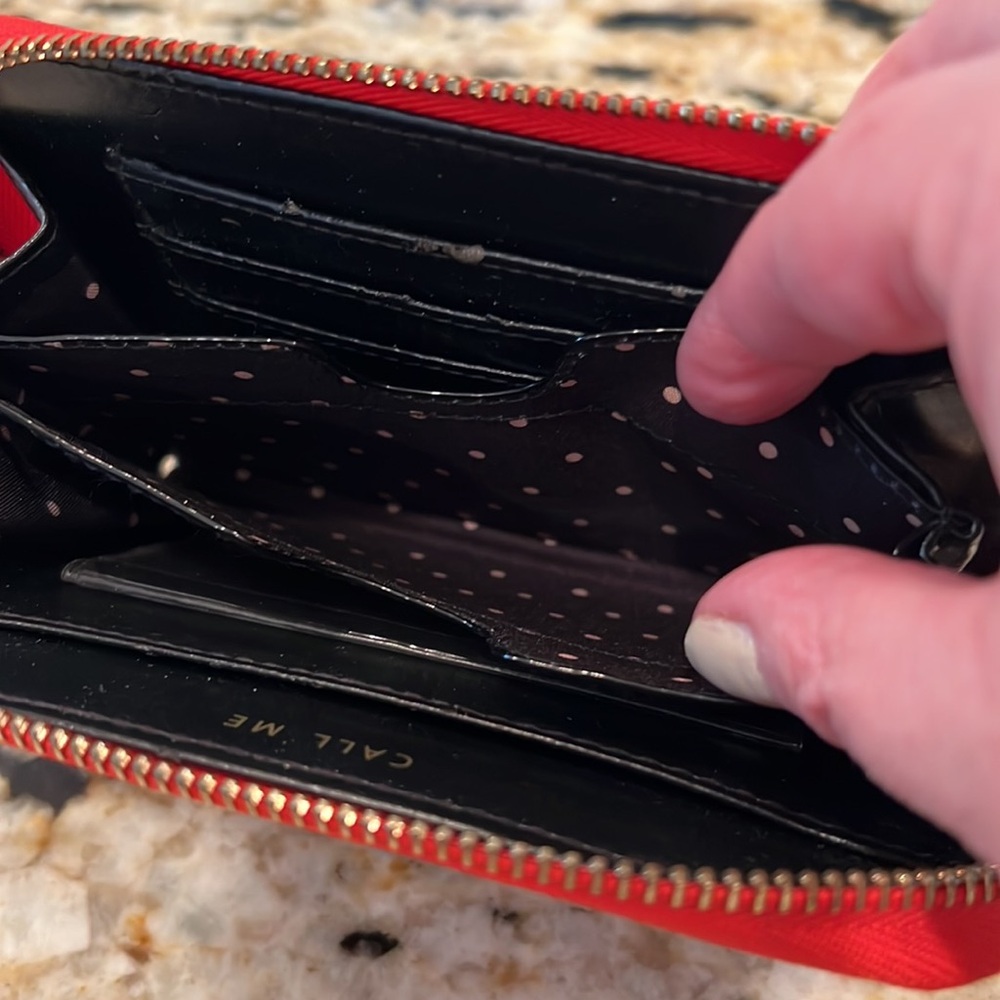 Stella & Dot Heart Shape Animal Print Wallet - Picture 7 of 11